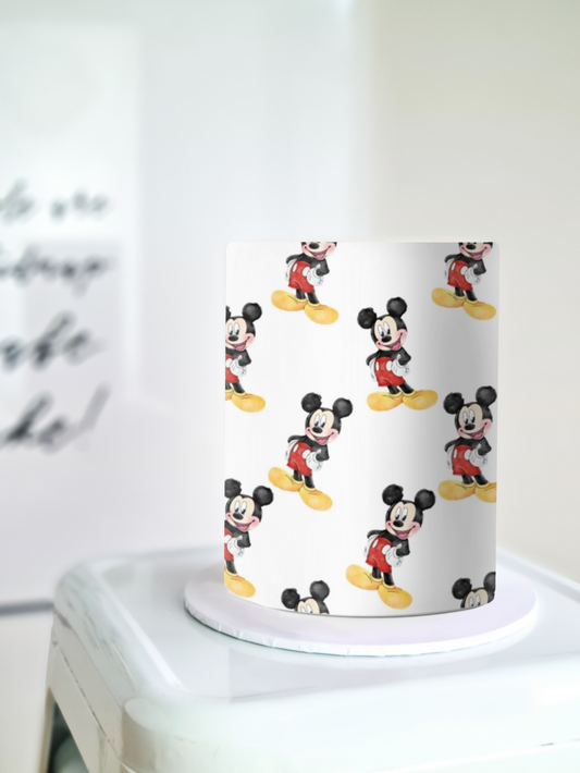 Mickey mouse cake wrap edible image