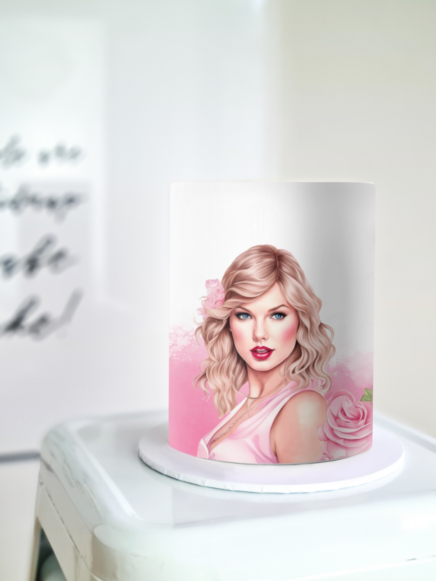 Taylor swift edible image cake wrap