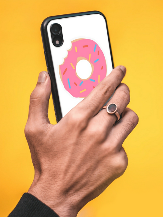 Donut Vinyl Sticker - Waterproof Sticker for Phone case - Laptop - Car