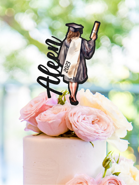 Personalised graduation cake topper