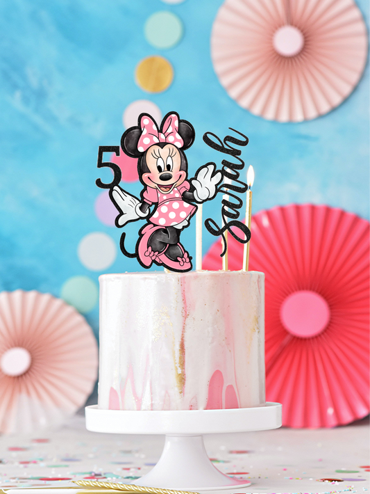 Minnie mouse custom cake topper