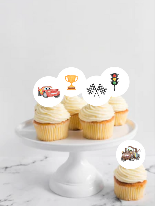 cars cupcake topper picks