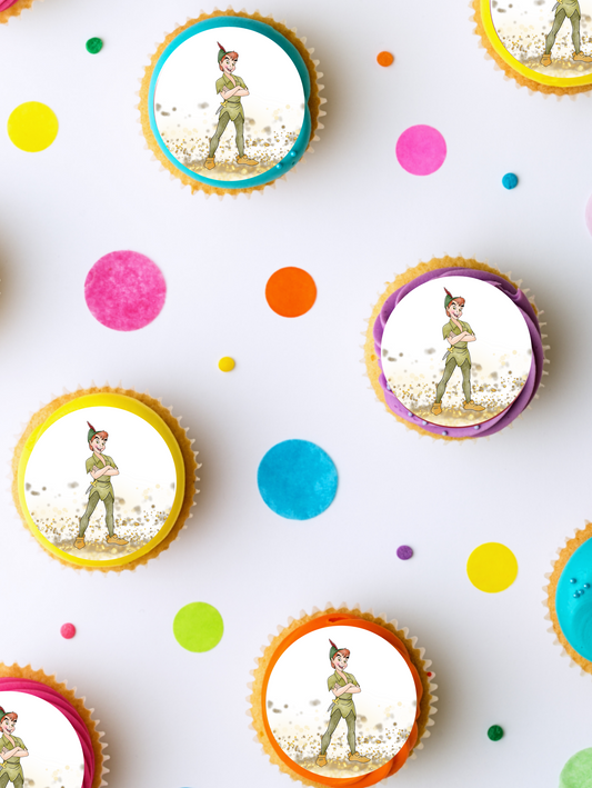 Peter pan edible cupcake toppers