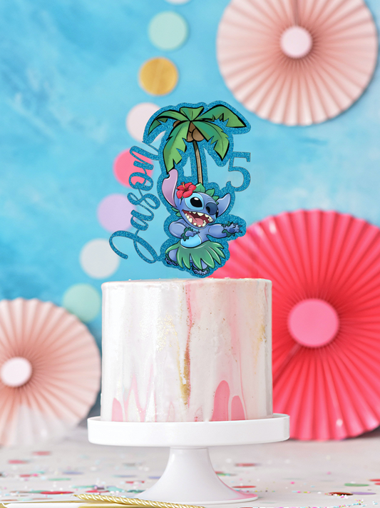 Stitch custom cake topper