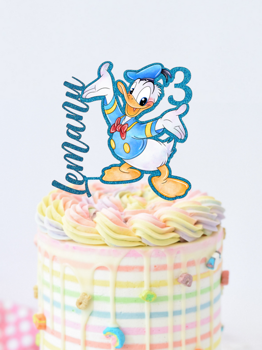 Donald Duck custom cake topper
