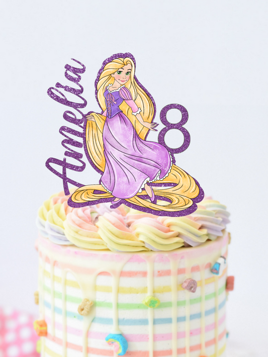 Princess rapunzel tangled custom cake topper