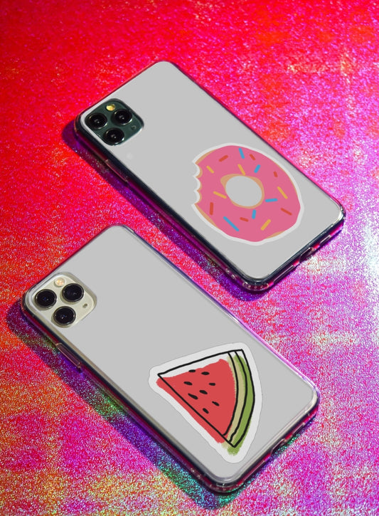 watermelon and donut sticker
