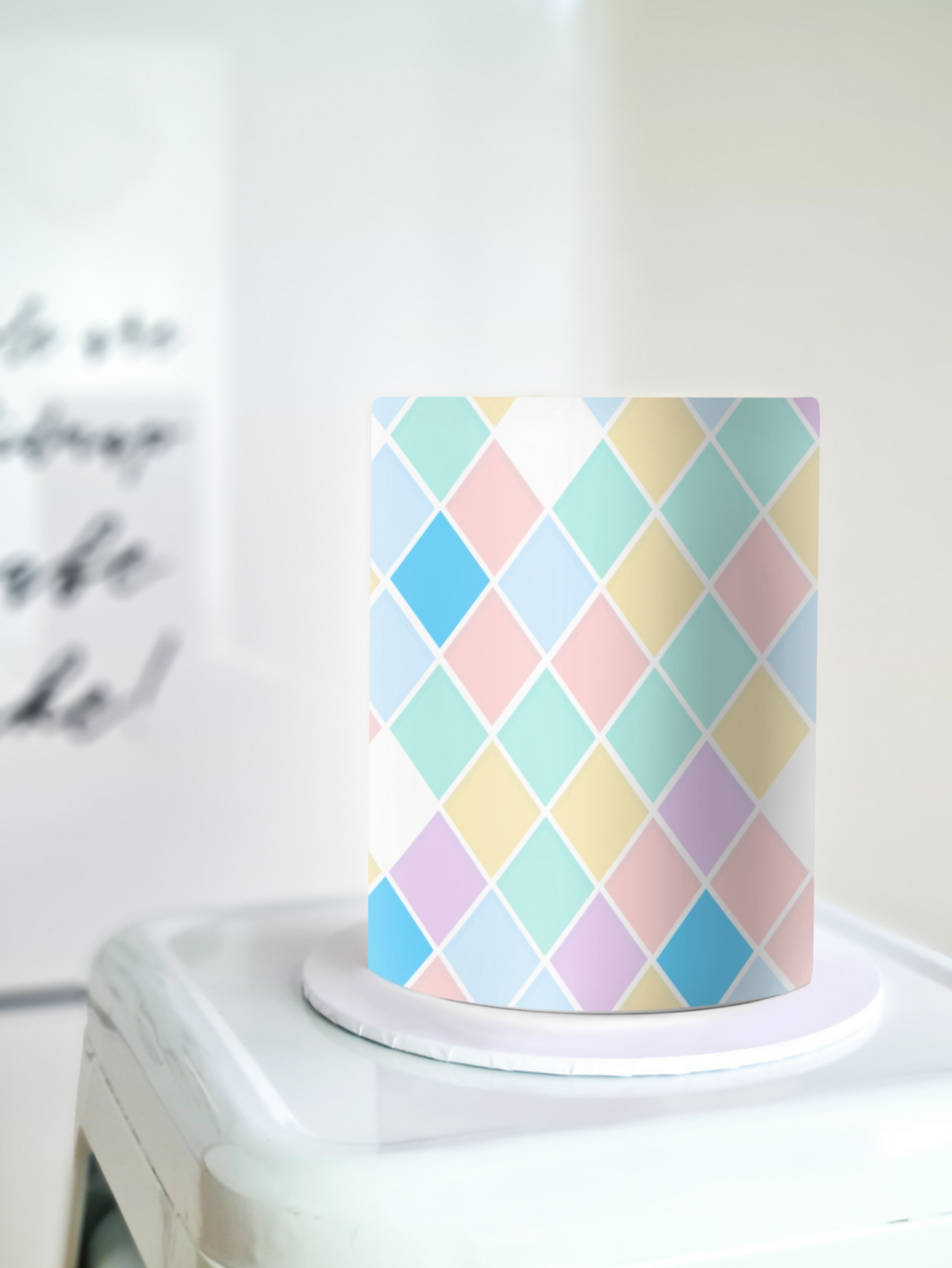 Checkered Plaid Cake Wrap - Barbie A4 Edible Image - Icing Sheet