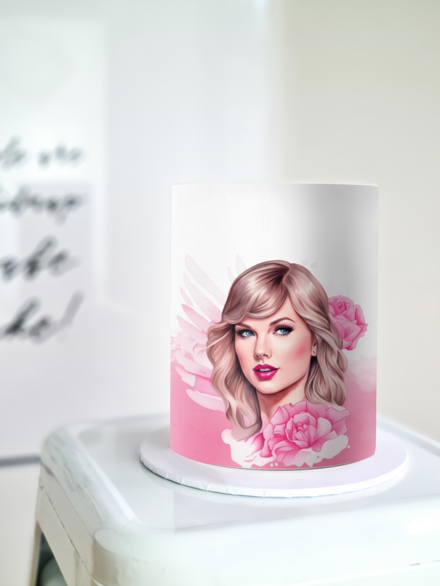 Taylor swift edible image cake wrap