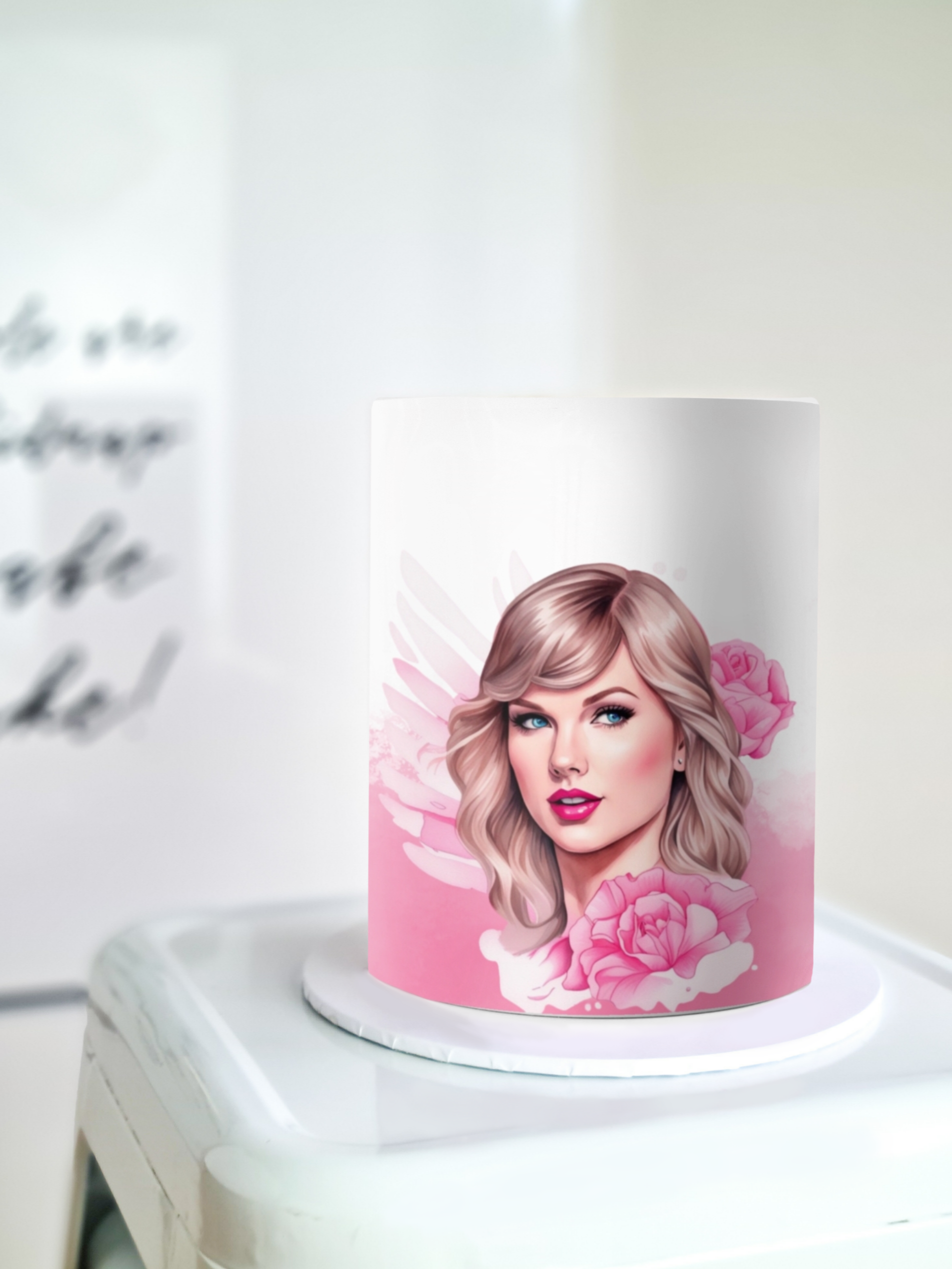 Taylor swift edible image cake wrap