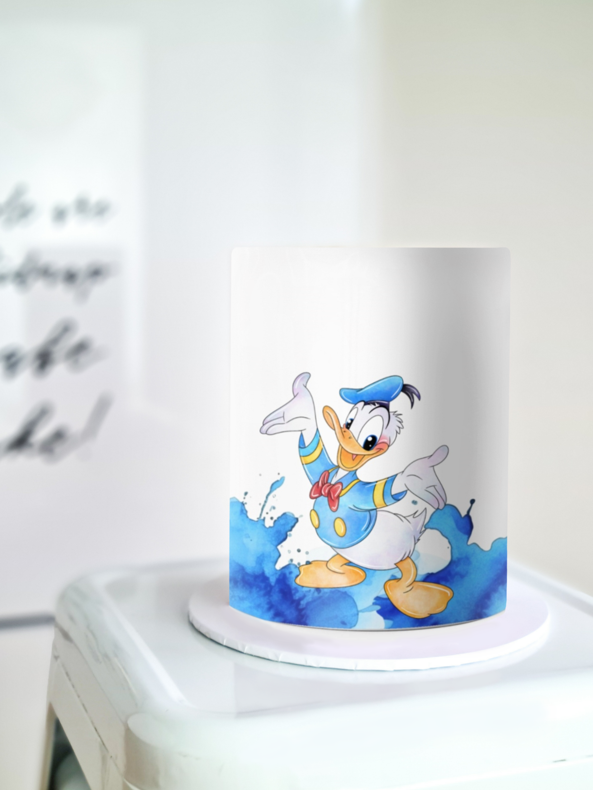 Donald duck edible cake wrap frosting sheet