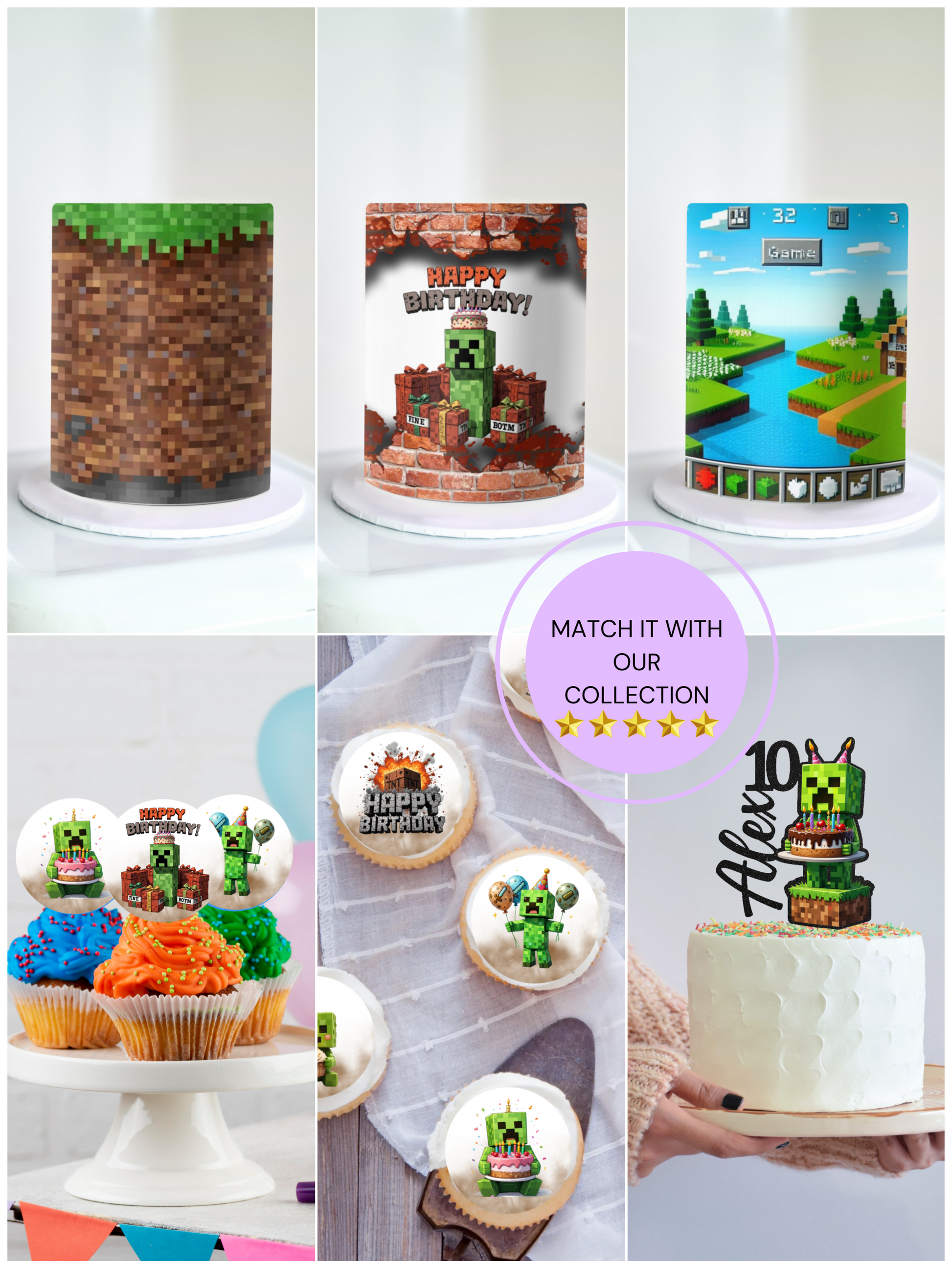 Minecraft birthday party theme decorations