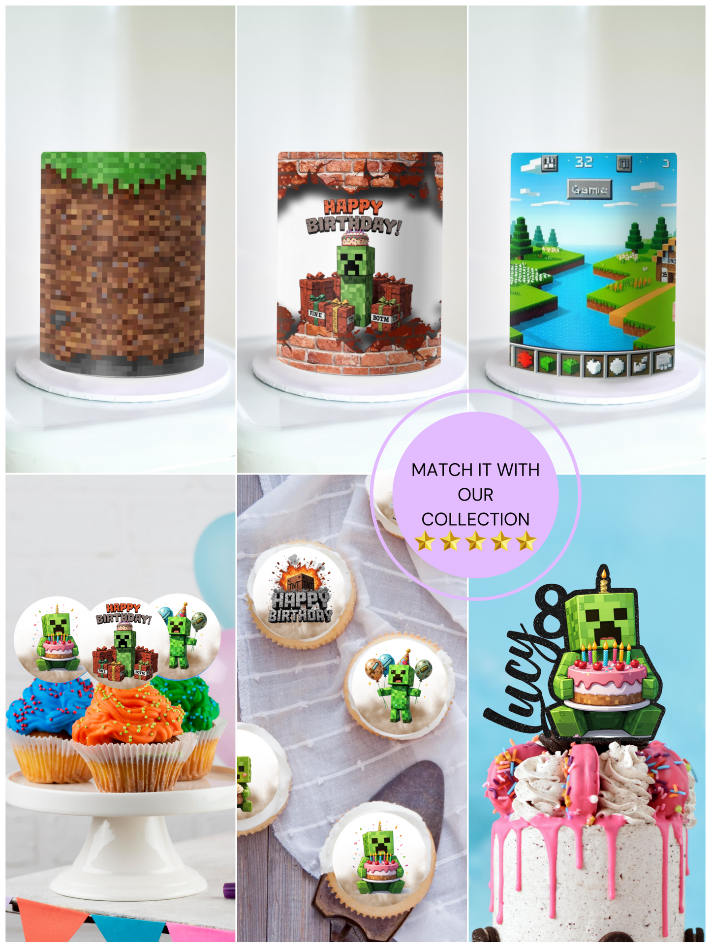 Minecraft birthday theme decorations