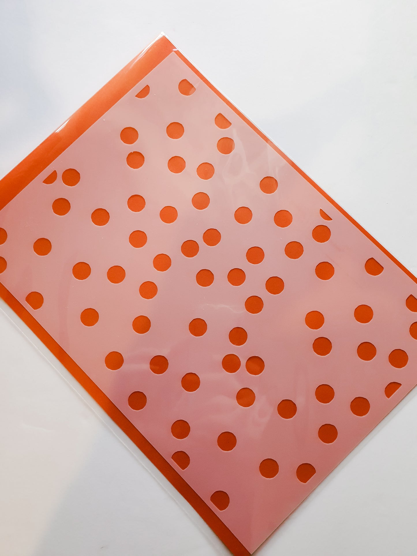 Confetti Stencil - Polka Dots Stencil - A4 Cake Stencil