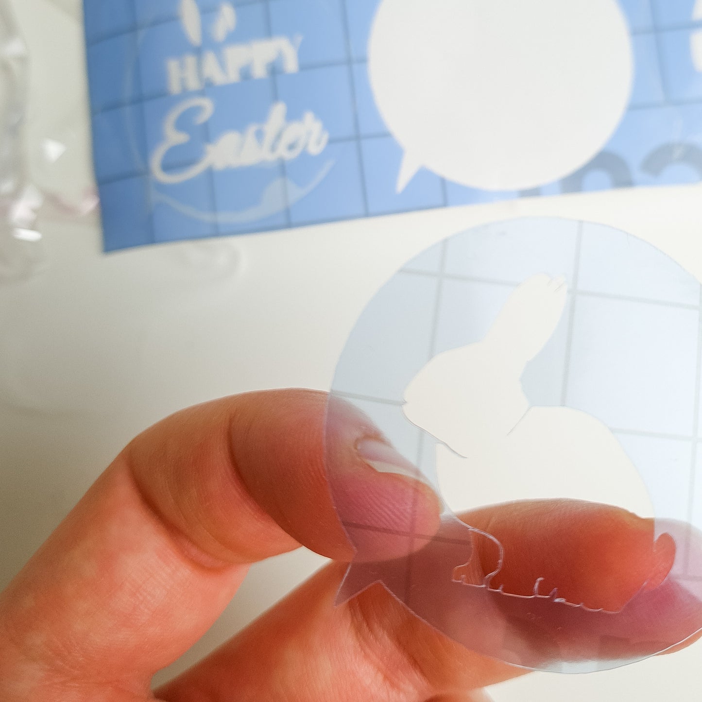 Easter macaron stencil