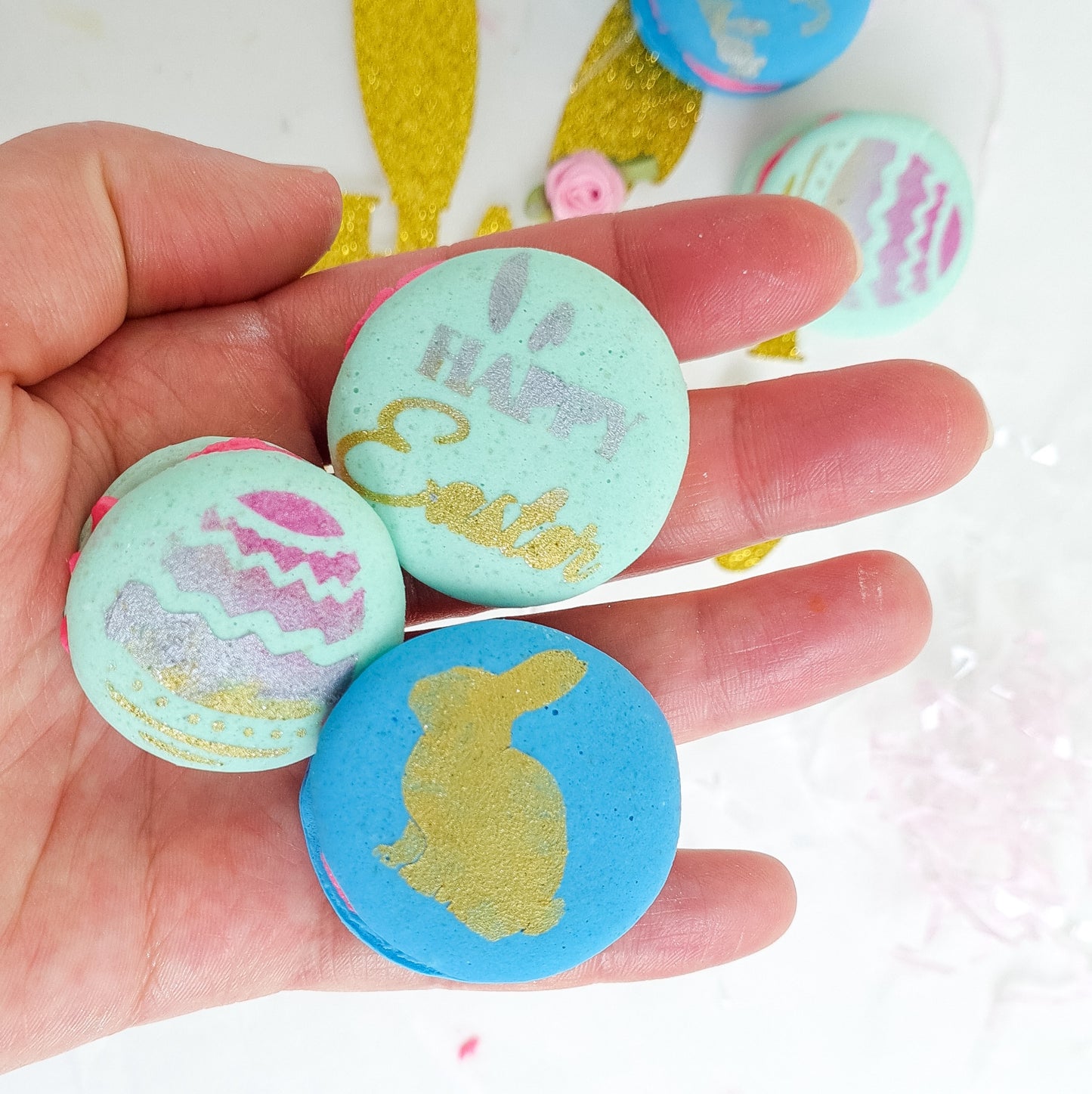 Easter Macaron Stencils - 3 Designs