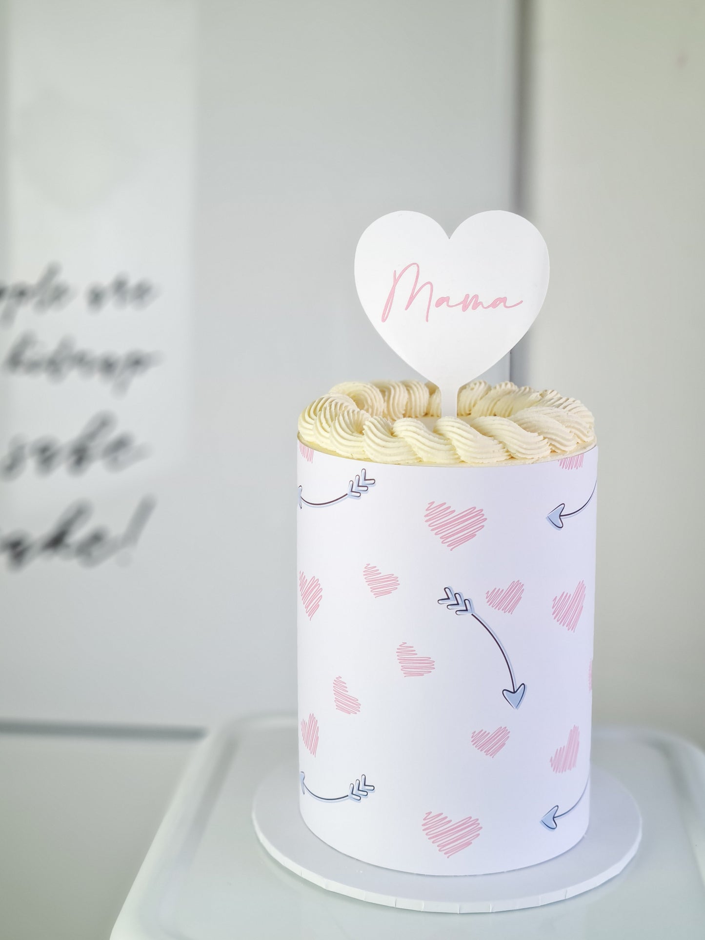 Hearts Edible Image - A4 Cake Wrap