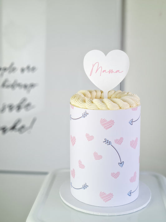 Hearts Edible Image - A4 Cake Wrap