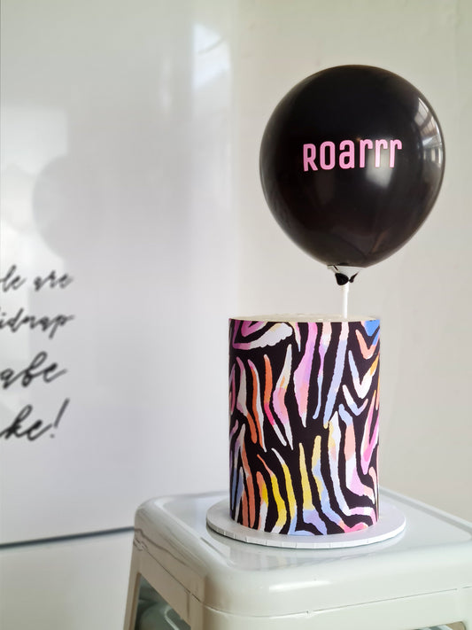 Tiger Cake Wrap - A4 Jungle Edible Image Frosting Sheet - Animal Print Cake Strip