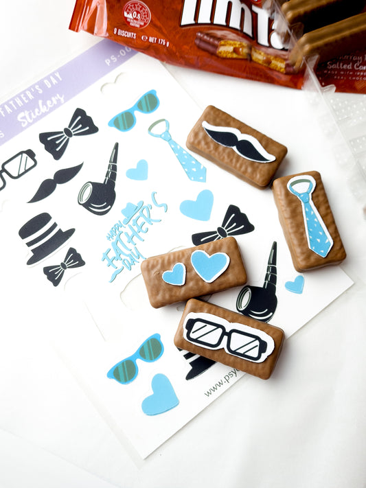 Father's Day Edible Stickers - Dad Gift Ideas