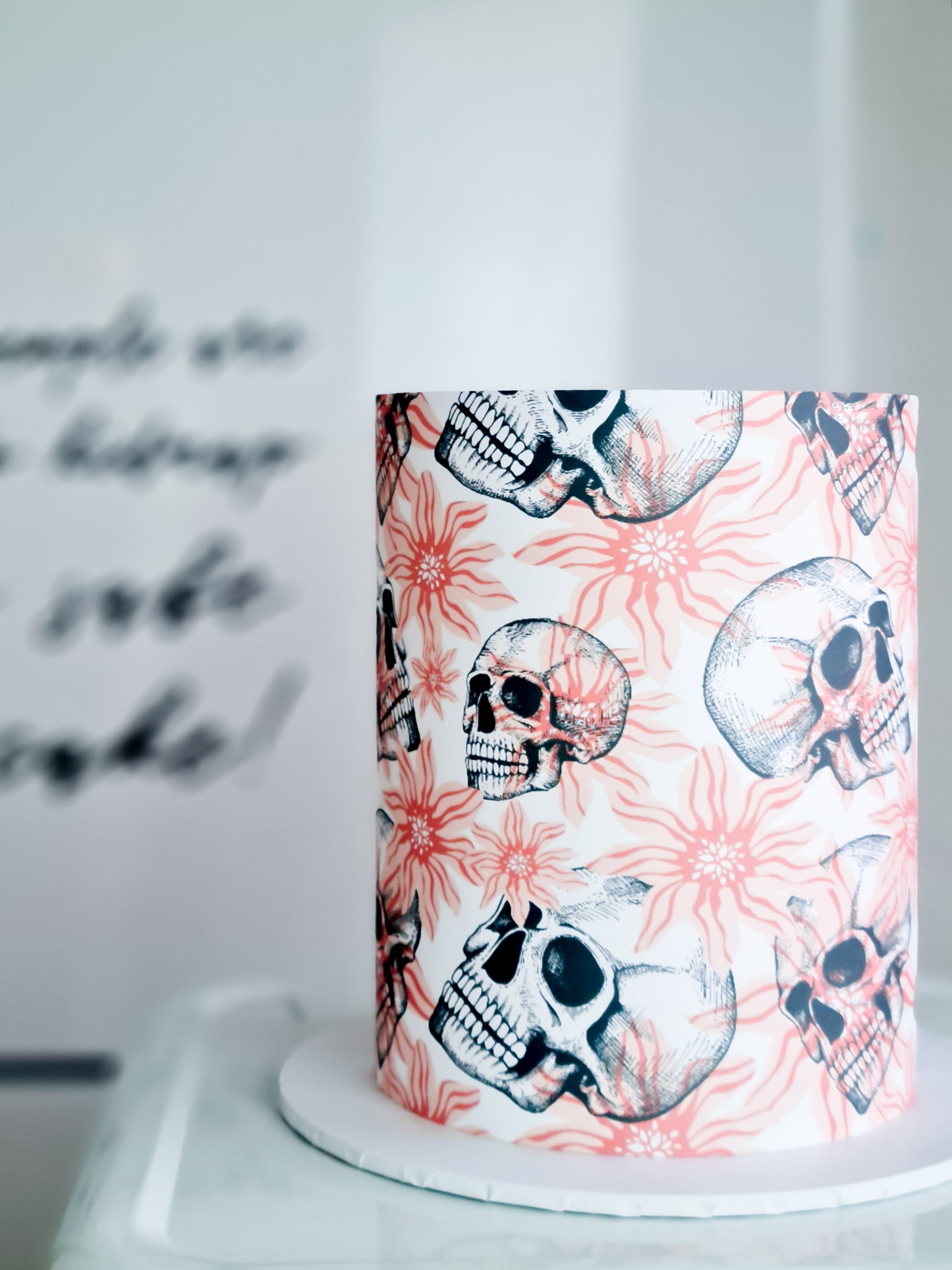 Halloween Skulls Edible Image - Premium A4 Cake Wrap