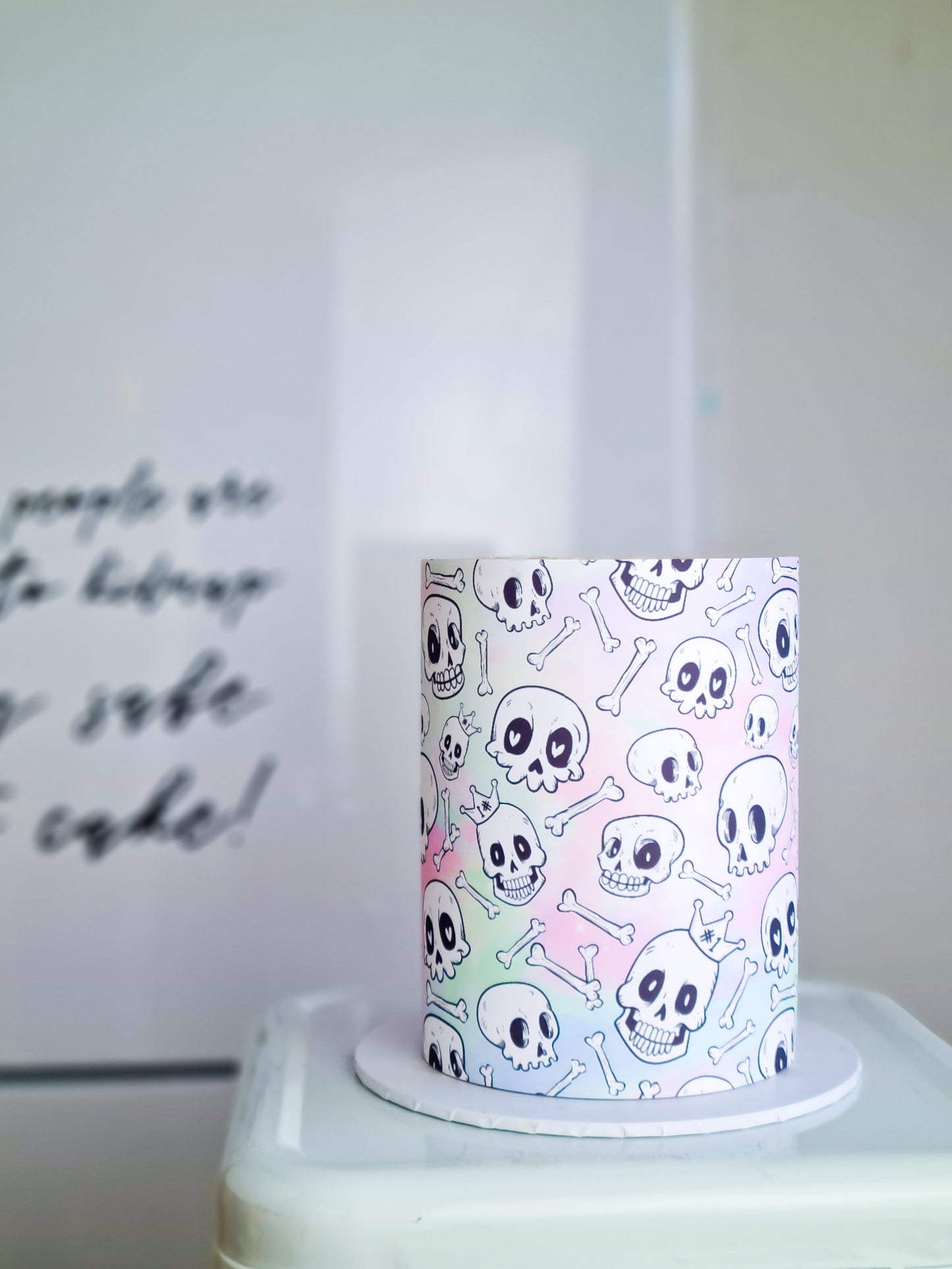 Halloween Skulls Edible Image - Premium A4 Cake Wrap