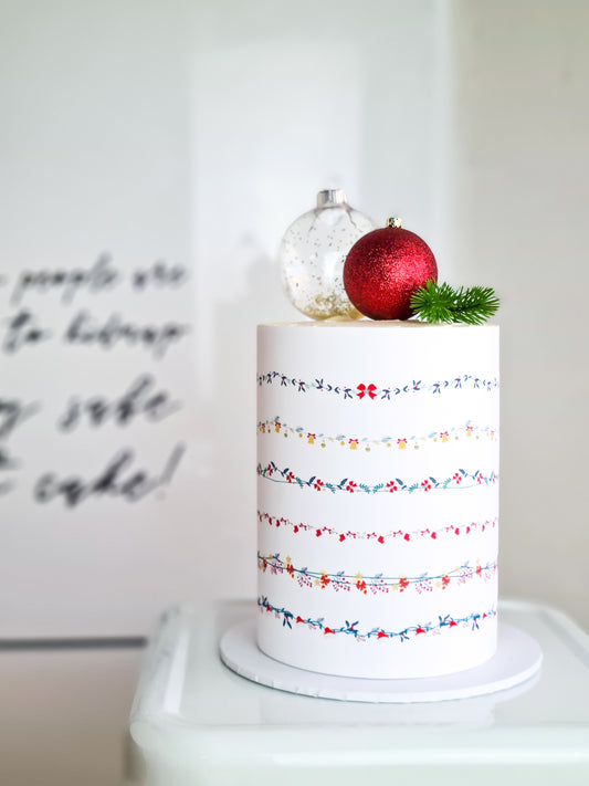 Christmas cake wrap