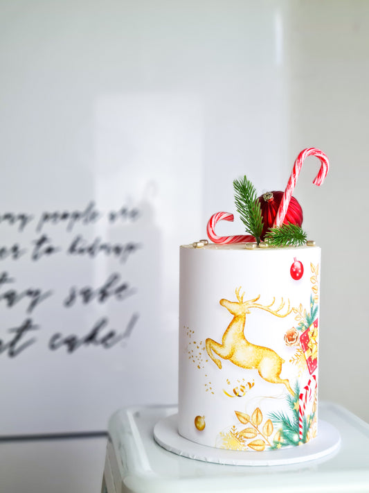 Christmas cake wrap