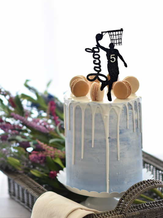 Basketball cake topper