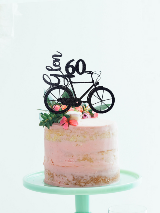 Bike cake topper