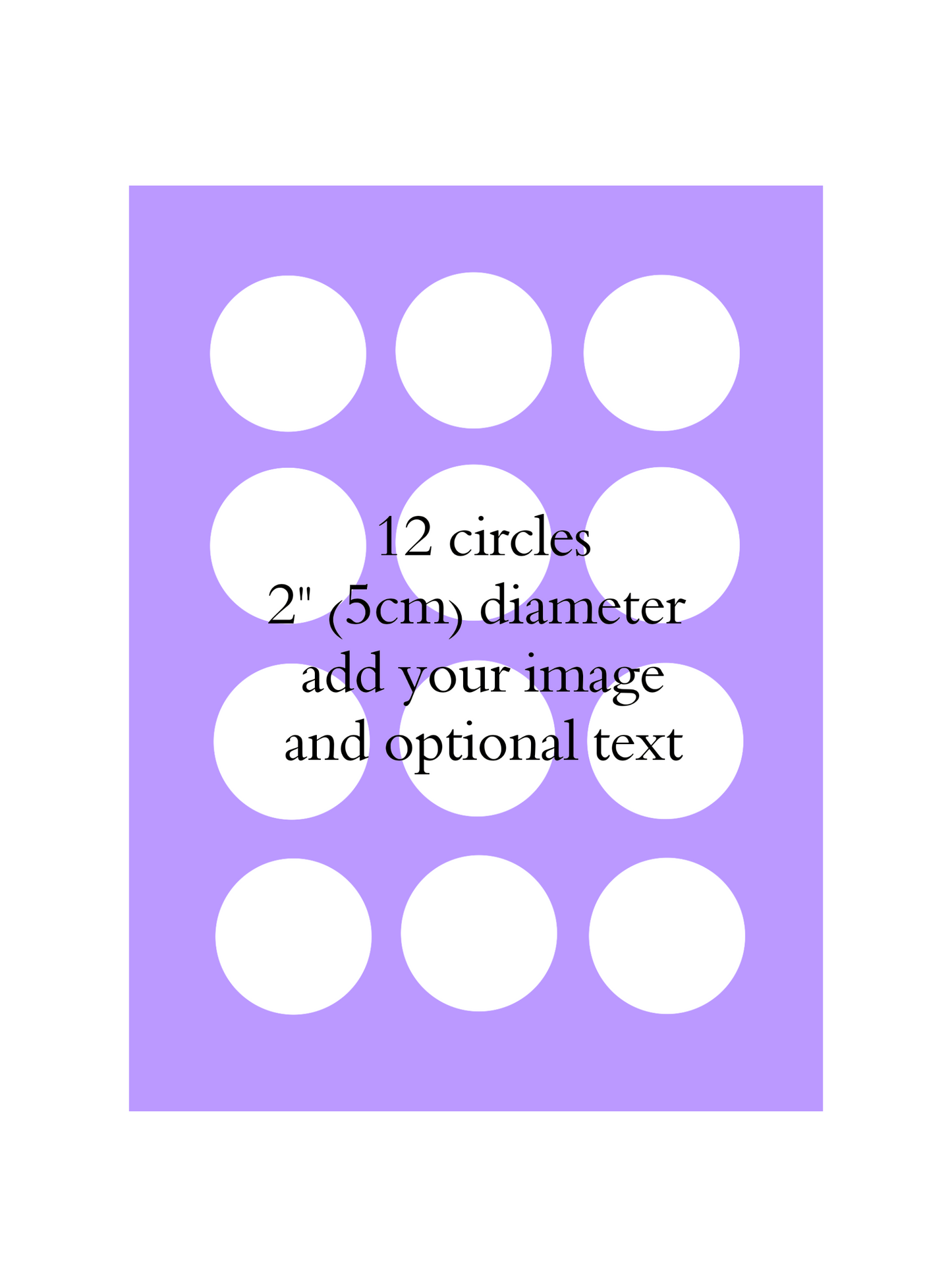 Custom Edible Image Printing - Cupcake / Cookie Round Icing Topper - Precut