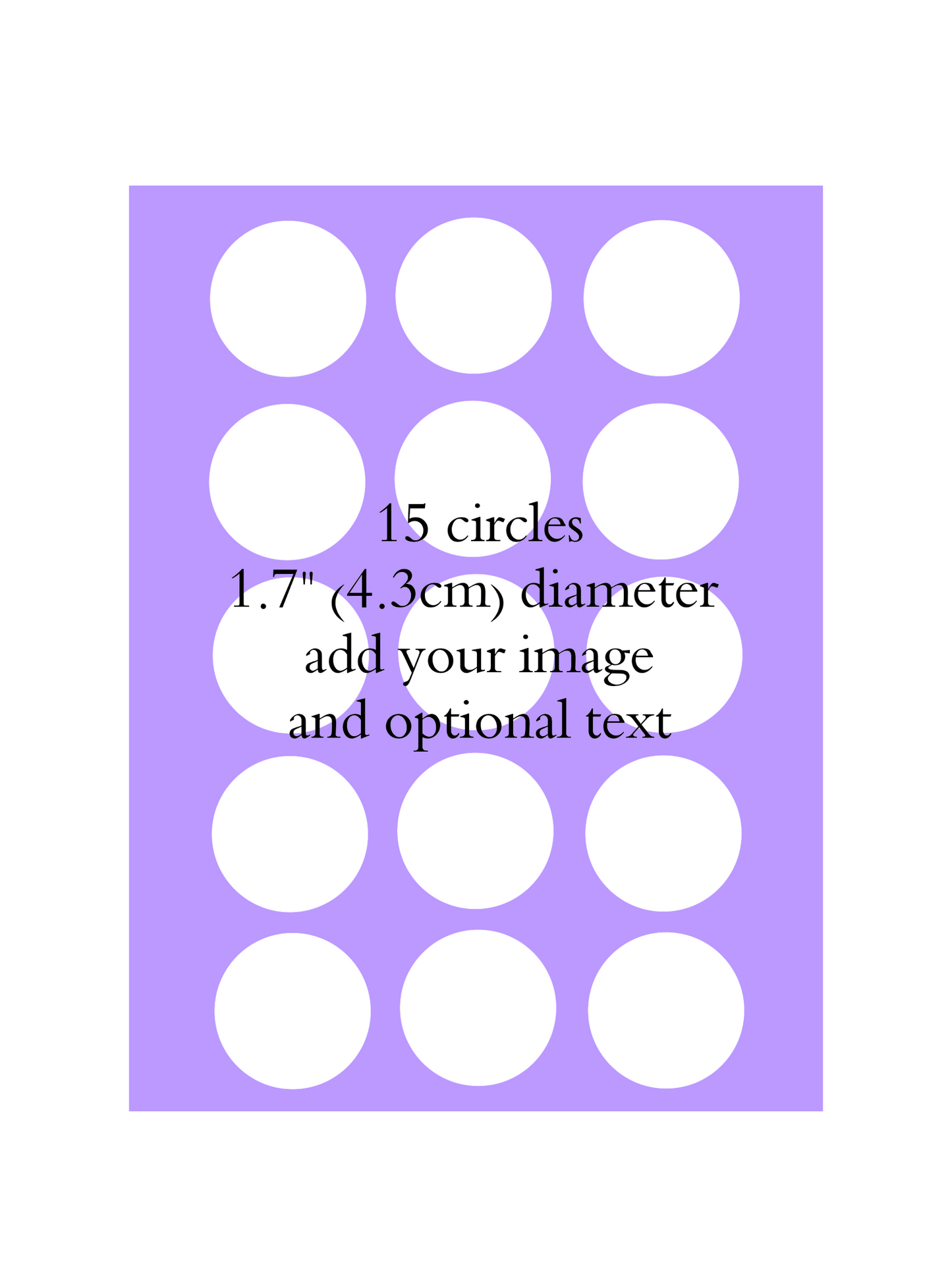 Custom Edible Image Printing - Cupcake / Cookie Round Icing Topper - Precut