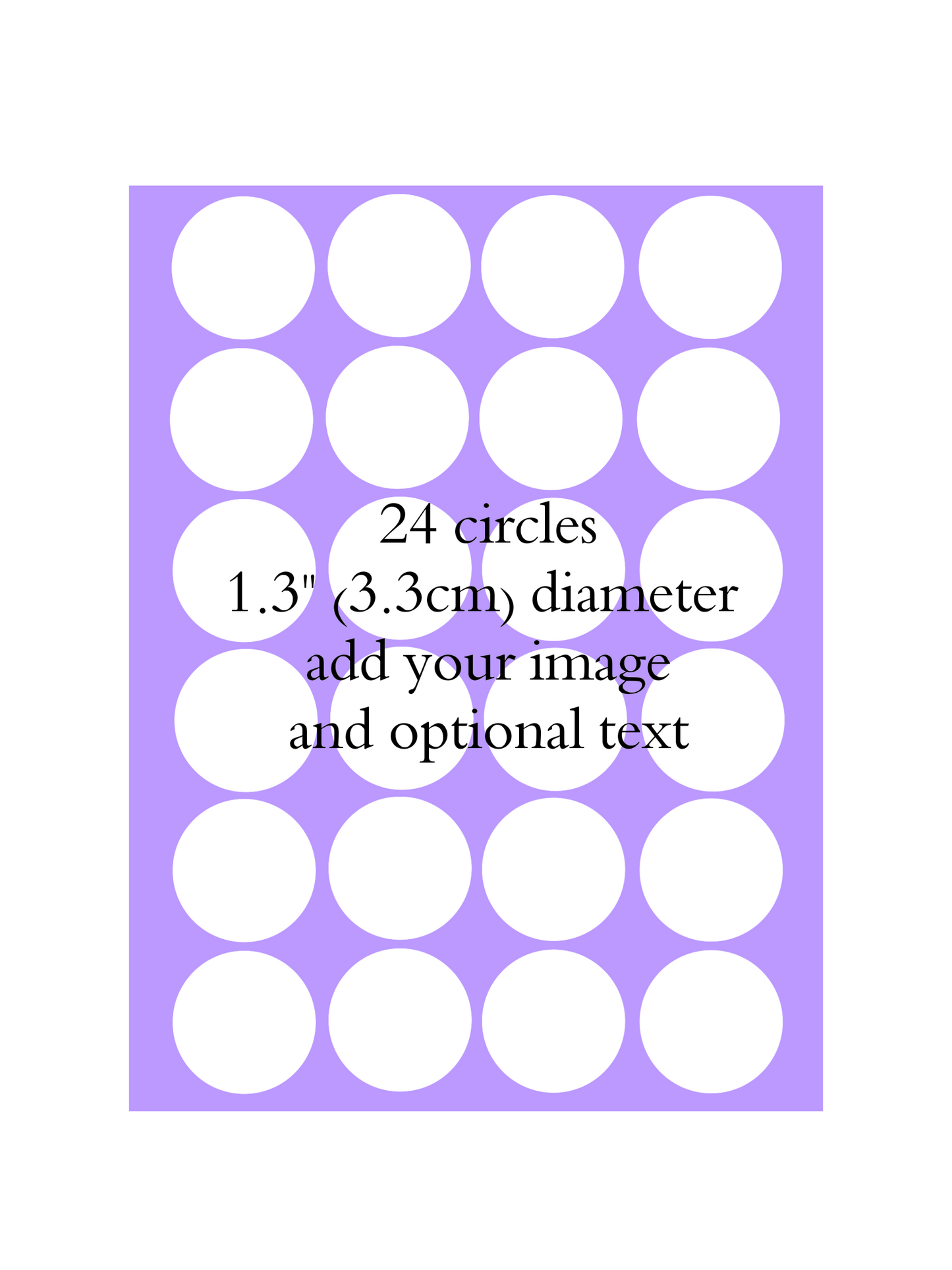 Custom Edible Image Printing - Cupcake / Cookie Round Icing Topper - Precut
