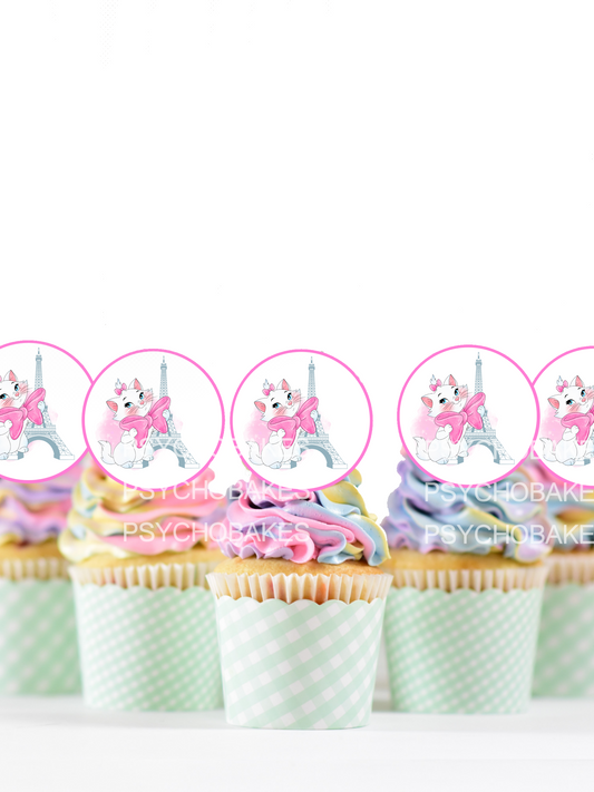 Marie aristocats cupcake topper picks