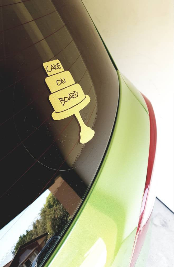 Cake on Board car sign, car decal, car vinyl, cake on board, cake delivery sign