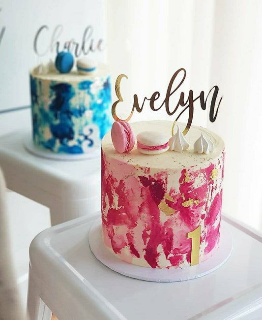 Name & Age Cake Topper Kit - Customised Cake Toppers