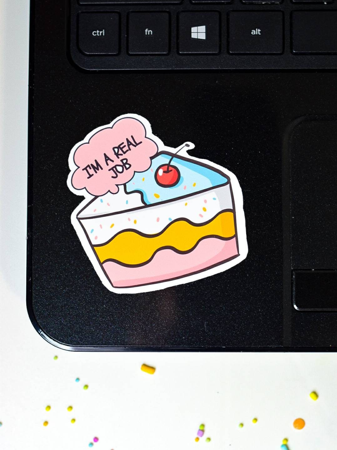Baker Vinyl Sticker - Cake Decorater Fun Sticker Ideas - Waterproof Sticker for Mobile Phone/ Laptop/ Car/ Notebook