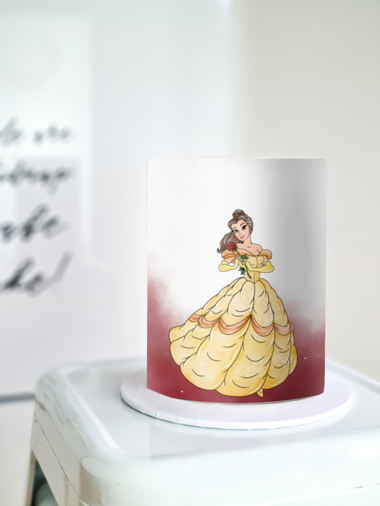Princess Belle edible image A4 Cake wrap
