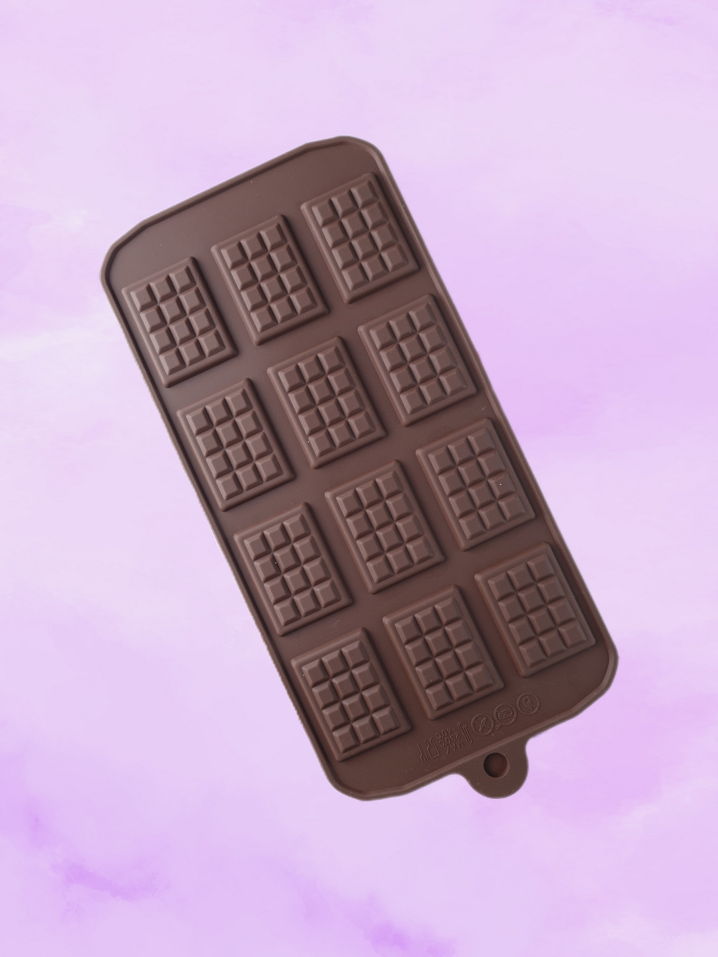 Mini chocolate bar silicone mold