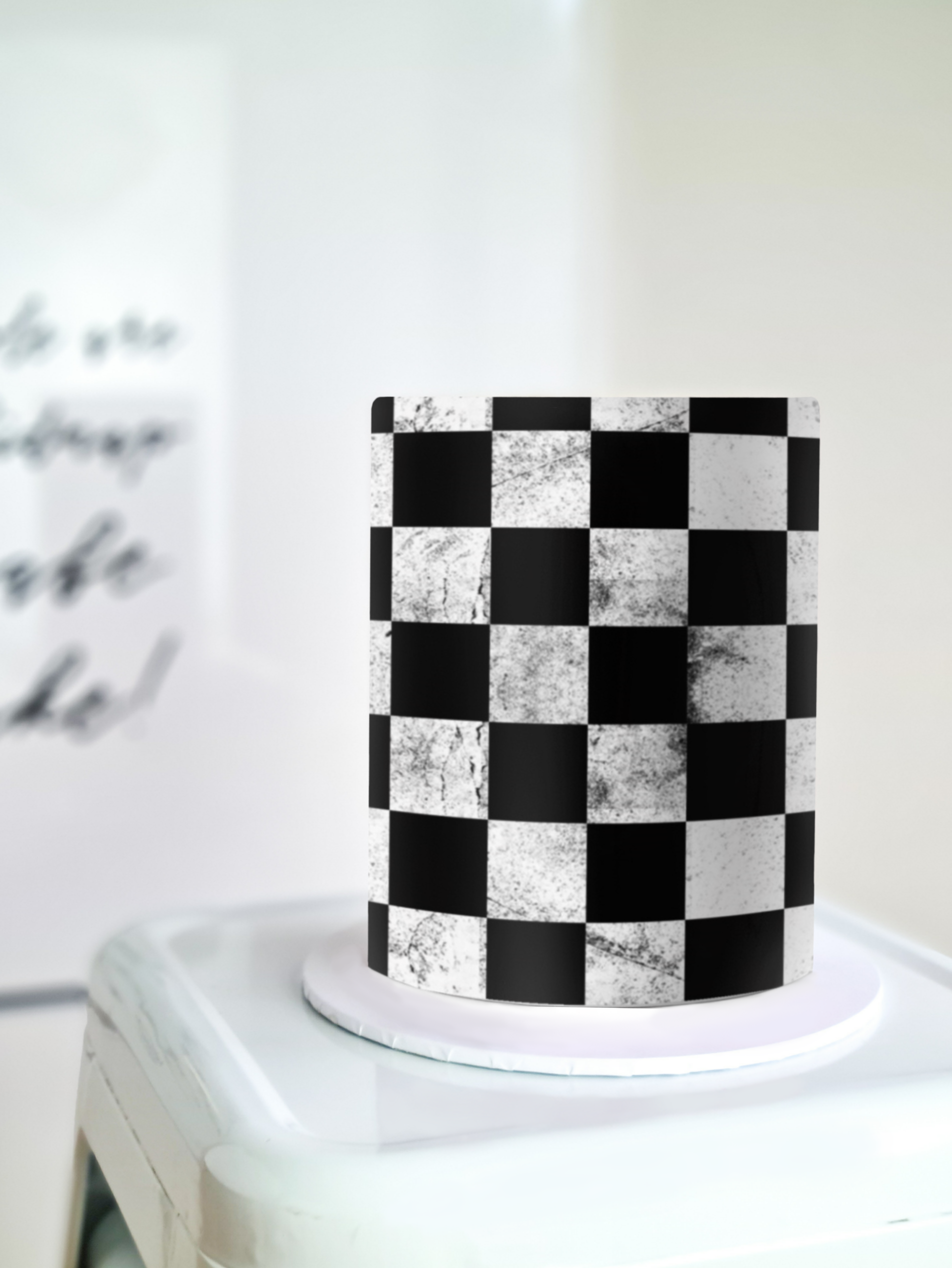 Checkered Cake Wrap | Racing A4 Edible Image | Cars Icing Sheet ...
