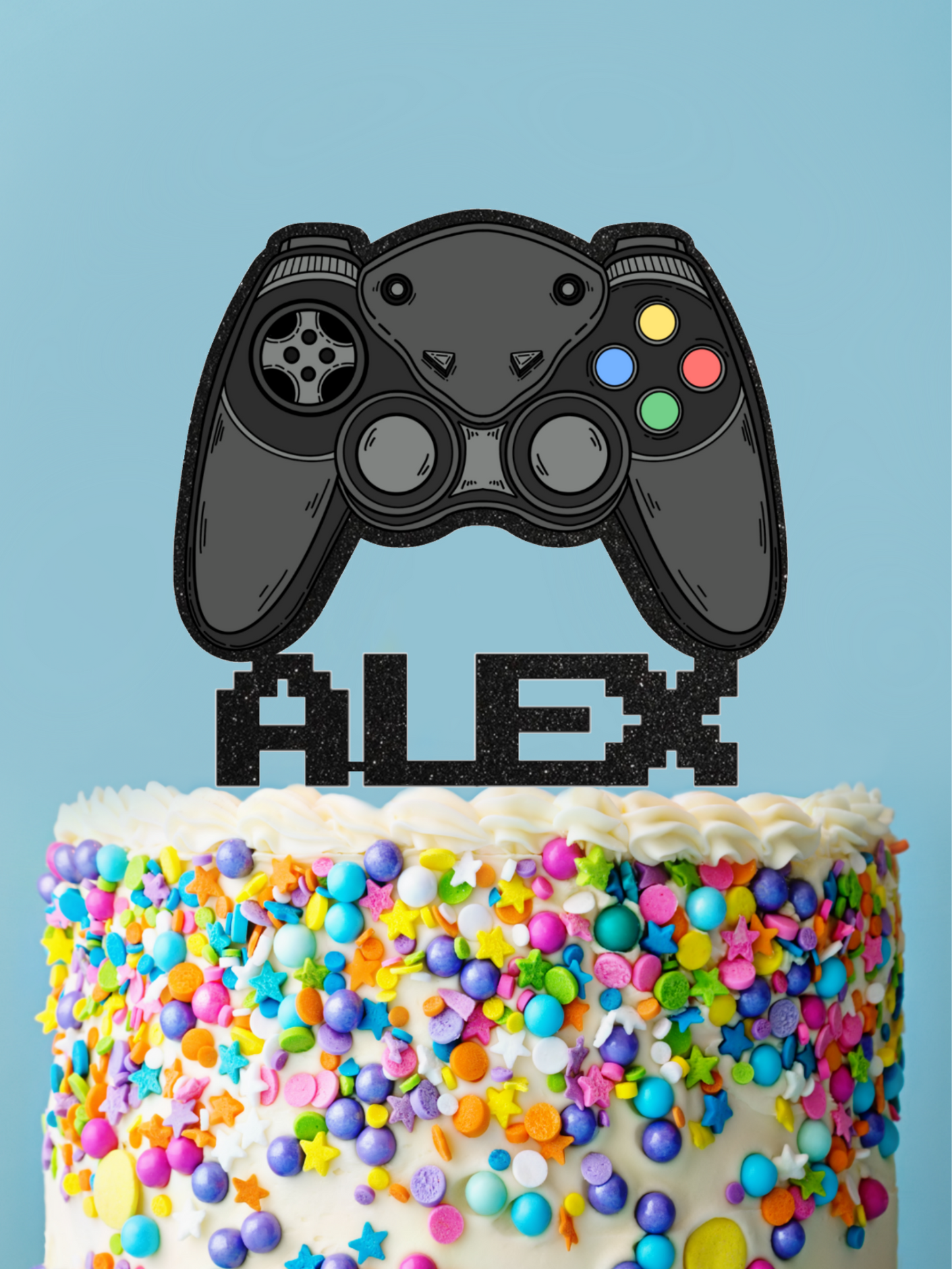 Controller console custom cake topper