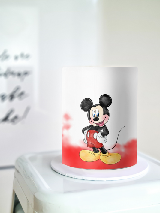 Mickey mouse cake wrap edible image frosting sheet