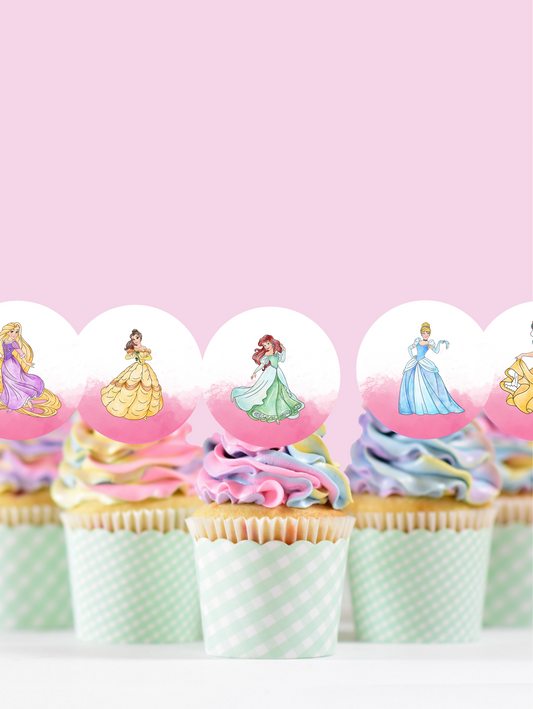 Disney Princess cupcake topper picks