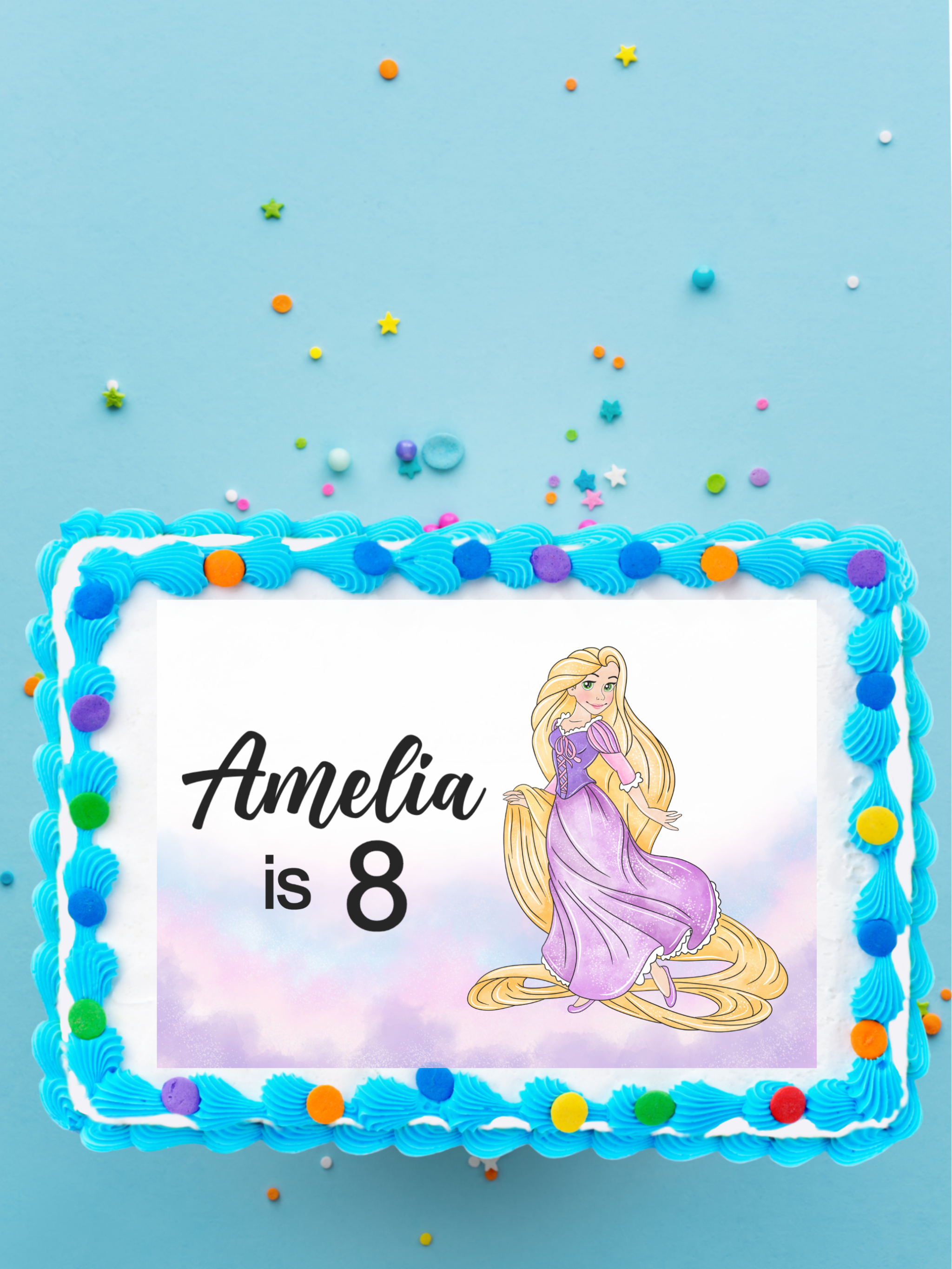 Instant Download Rapunzel Cake Topper Printable Princess Rapunzel  Centerpiece Princess Birthday Party Supplies Decorations DTR - Etsy Sweden