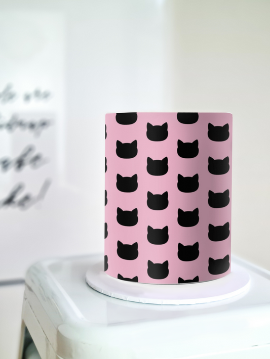 Gabby's Dollhouse Cake Wrap - Cat Pattern A4 Edible Image - Licensed Icing Sheet