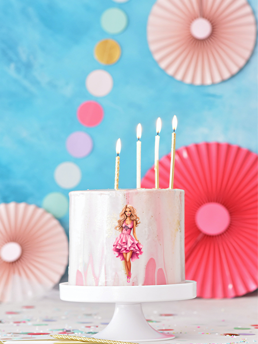 Barbie precut edible image 