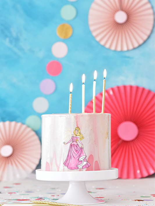 Princess Aurora pre cut edible image