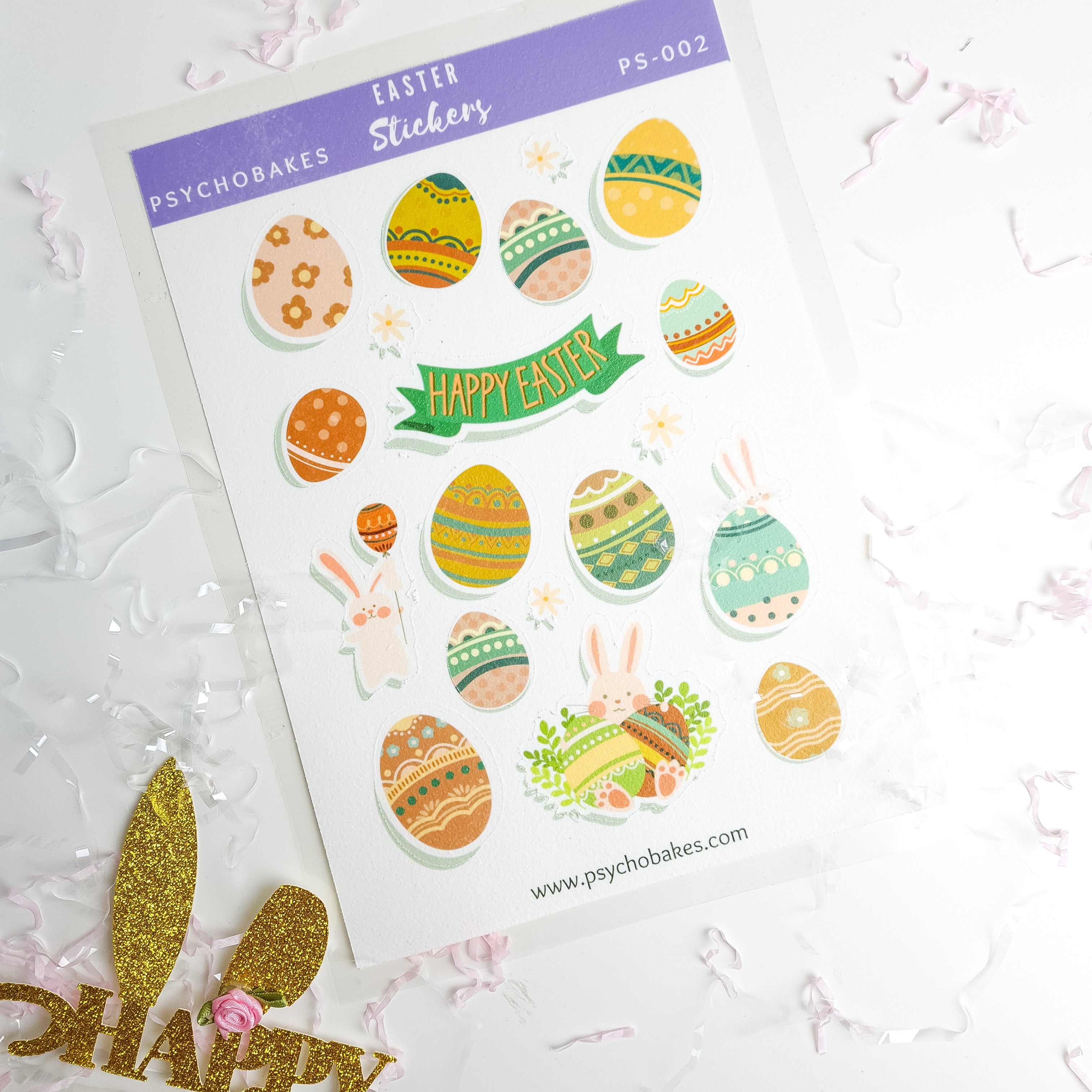 Easter Edible Stickers – Psychobakes