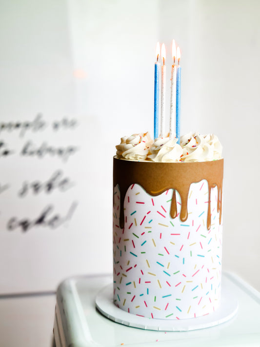 Sprinkles cake wrap