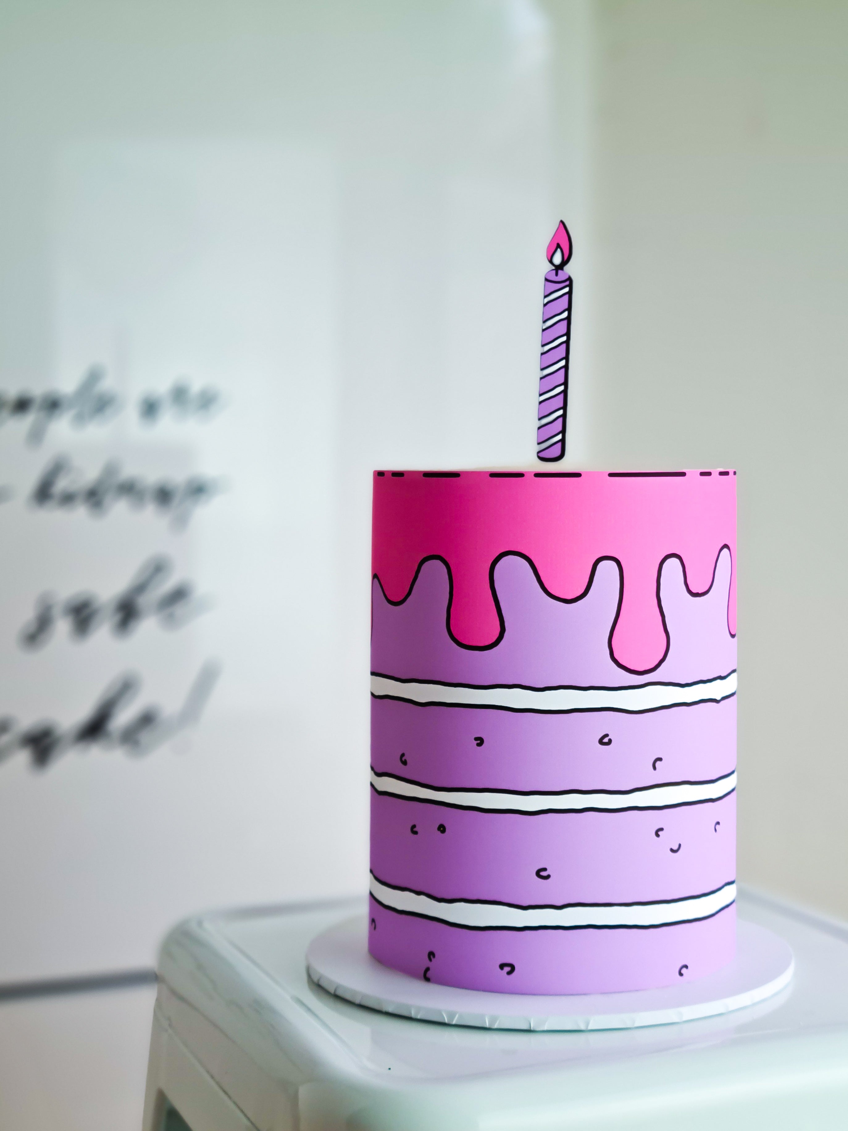Cartoon Icing Blog Comic Cake Wrap | A4 Edible Image | Cartoon Cake Icing Sheet – Psychobakes